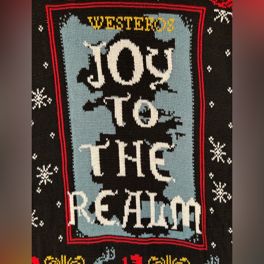 Game of Thrones Joy to the Realm Pullover‎ Ugly Christmas Sweater Men’s Size M